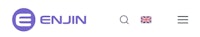 the logo for enjin and the british flag